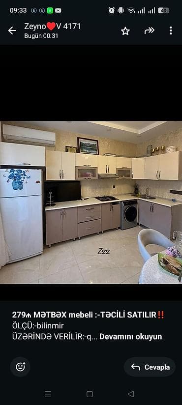 *279₼ MƏTBƏX mebeli :-TƏCİLİ SATILIR*‼️ ÖLÇÜ:-bilinmir ÜZƏRİNDƏ lalafo.az -da *279₼ MƏTBƏX mebeli :-TƏCİLİ SATILIR*‼️ ÖLÇÜ:-bilinmir ÜZƏRİNDƏ