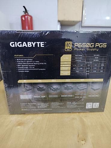 gigabyte: Gigabyte GP-P650GS PG5 650W 80 Plus Gold Güc Bloku (PSU) Parametrlər — 2