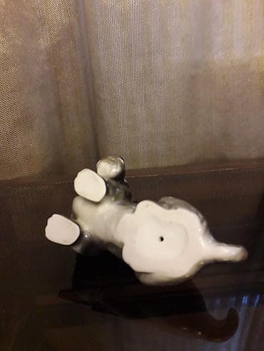 statuetki: Статуэтка Собака Скотчтерьер фарфор СССР лфз — 2