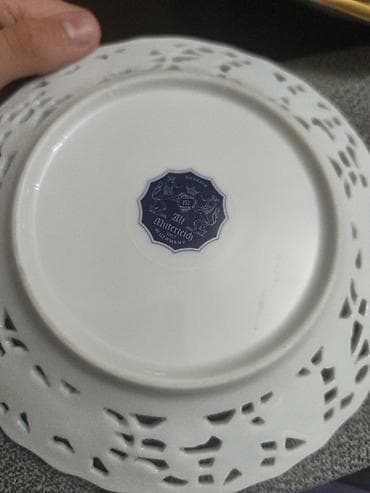 sultan tekstil: Boşqablar, 1 əd, rəng - Ağ, Farfor, Almaniya — 2