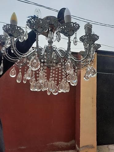 paltar asma: Çılçıraq, 10 və daha çox lampa, Metal — 1