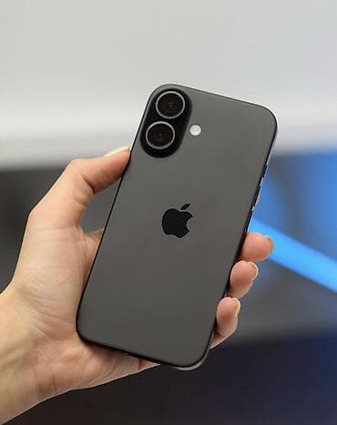 IPhone 16, 128 GB, Qara, Zəmanət, Simsiz şarj, Face ID