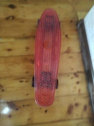 Скейтборды: Plastik kruizer skeytbord - Rəng: şəffaf qırmızı - Gövdə: sürüşməyə — 1