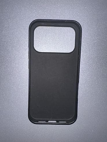 16 pro case: Leopard print dizaynlı, qara rəngdə telefon qabığı. Kamera modulunun — 2