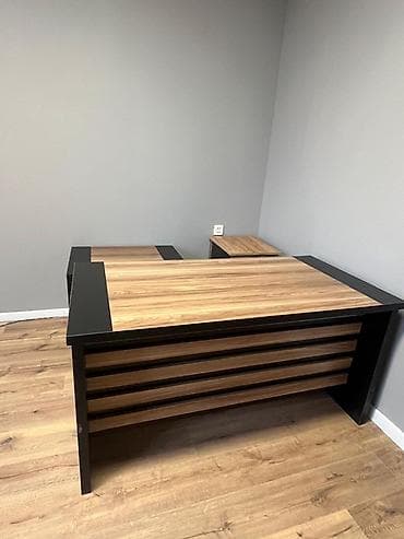 Ofis masaları dəsti - Material: ağac teksturalı LMDP/MDF üstəlik, mat — 3