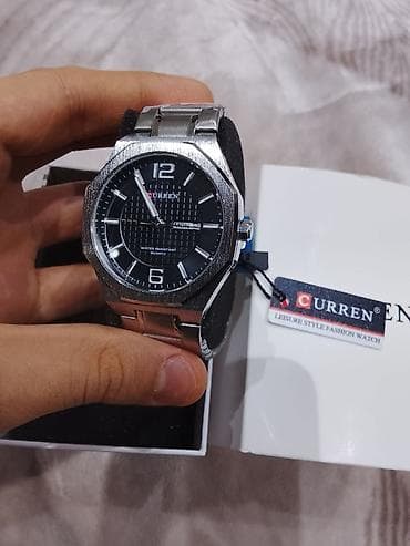 saat şamdan: Yeni, Qol saatı, Curren, rəng - Gümüşü — 3