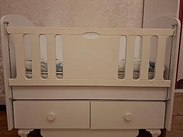 Uşaq mebeli: Oğlan və qız üçün, Dördbucaq, Beşik, Dəstsiz, Matras ilə, Yellənmə mexanizmsiz — 4