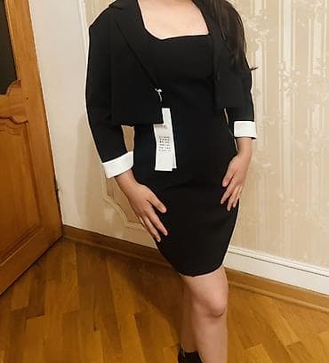 Qadın dəsti – qara kokteyl + qısa bleizer 34-36ölçüdə olan xanımlara — 4