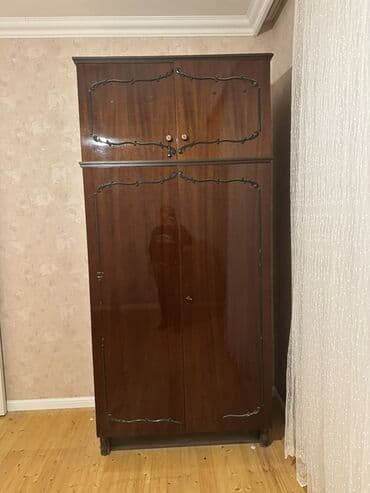 yataq otağı üçün dolaplar: Açılan, 2 qapılı Düz dolab, Qarderob, paltar dolabı — 2