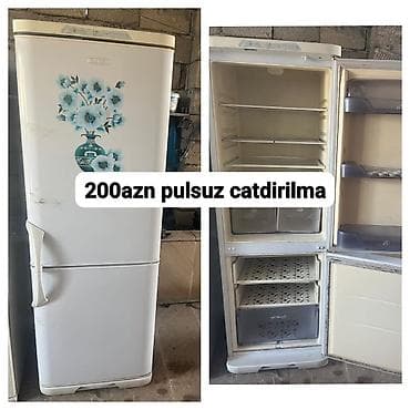 Soyuducu – iki qapılı, alt hissəsi dondurucu. - Rəng: ağ, ön hissədə