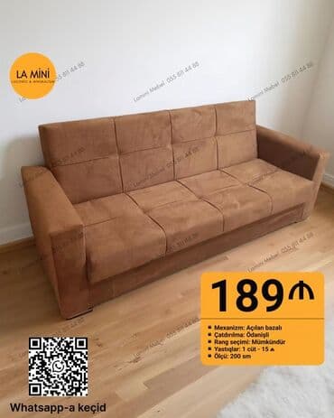 2 əl divan: Divan, Yeni, Açılan, Bazalı, Parça, Ödənişli çatdırılma — 1
