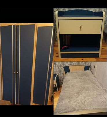 shaker qiymeti: Oğlan və qız üçün, Təknəfərlik çarpayı, Dolab — 1