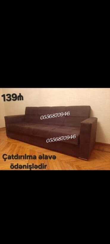 Masalar və oturacaqlar: Künc divan, Yeni, Açılan, Bazalı, Parça, Şəhərdaxili pulsuz çatdırılma — 4