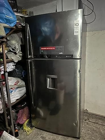 2 qapılı LG Soyuducu Satılır, rəng - Gümüşü, Dispenserli