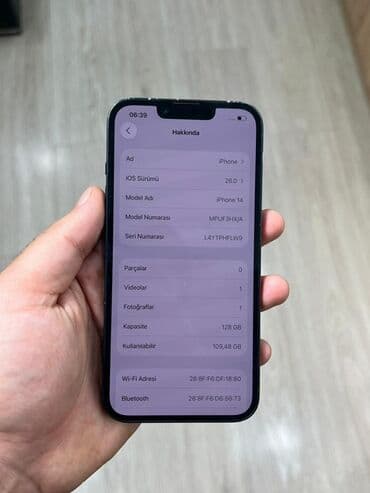 uz qırxan: IPhone 14, 128 GB, Mavi, Face ID — 3