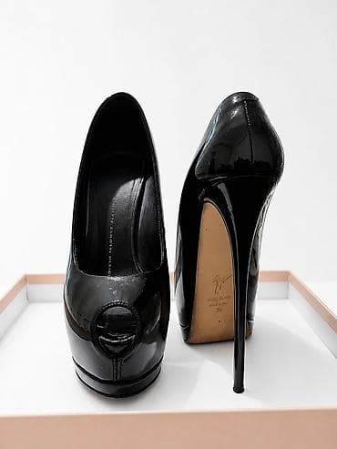 platforma ayaqqabı: Giuseppe Zanotti qadın tufliləri - Model: Peep-toe platformalı — 2