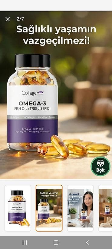 xiaomi smart saat: Məhsul: Collagen Forte Omega-3 Fish Oil (Trigliserid) – qida əlavəsi — 1