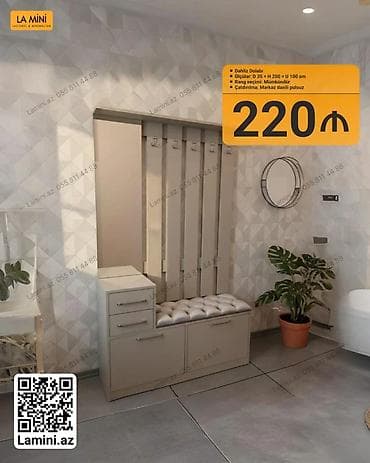 Dəhliz dolabı – lamina materialdan, minimalist dizayn. Xüsusiyyətlər at lalafo.az Dəhliz dolabı – lamina materialdan, minimalist dizayn. Xüsusiyyətlər