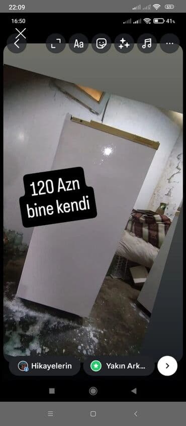 2 qapılı Indesit Soyuducu Satılır, rəng - Ağ