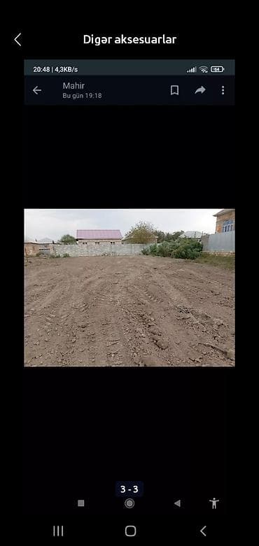 Sabirabada su idaresinin yanında 6sot torpaq satlır 4500 kupcasıda var