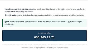 şəmkir torpaq satılır: 80 sot, Kənd təsərrüfatı, Mülkiyyətçi, Kupça (Çıxarış) — 2
