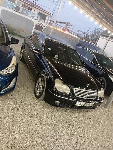 kridit maşınlar: Mercedes-Benz C-Class (W203) sedan - Kuzov: qara rəng, 4 qapı, sedan — 3