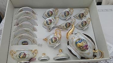ag qapi: Çay dəsti, rəng - Ağ, Farfor, Bohemia, 6 nəfərlik, Çexiya — 2
