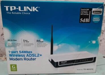 modem adsl wifi: WI-FI Modem "TP Link TD8101G" satılır. İşlənib vəziyyəti yaxşıdır. 1 — 1