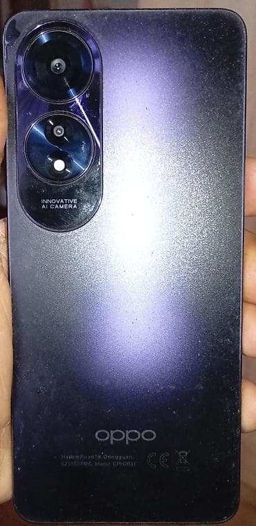 samsung telfon: Oppo A60, 256 GB, rəng - Qara, Sensor — 8