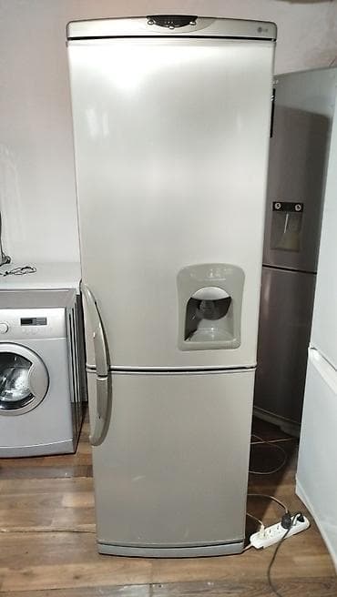 iwlenmiw mini soyuducular: İşlənmiş 2 qapılı LG Soyuducu Satılır, rəng - Bej, Dispenserli — 4