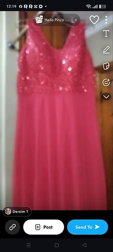 Məhsul: Qadın gecə/libas - Rəng: Parlaq qirmizi - Dizayn: Üst hissə