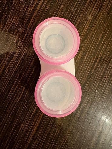 Rəngli kontakt linzalar + konteyner açıg mavi rengi - Rəng: açıq — 1