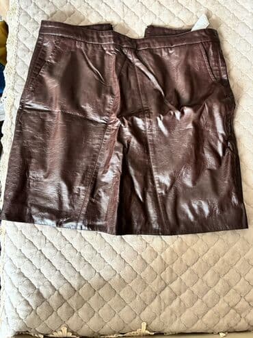 qadın cemperləri: Qadın ətəkləri dəsti - Qara atlas/parlaq teksturalı ətək – dizə yaxın — 4