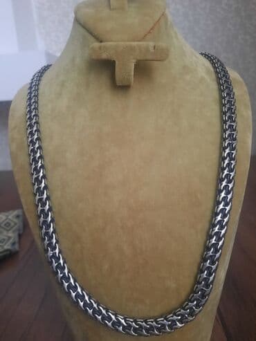 1 qram gümüşün qiyməti 2023: Колье, Серебро, 65 г, Бесплатная доставка — 1