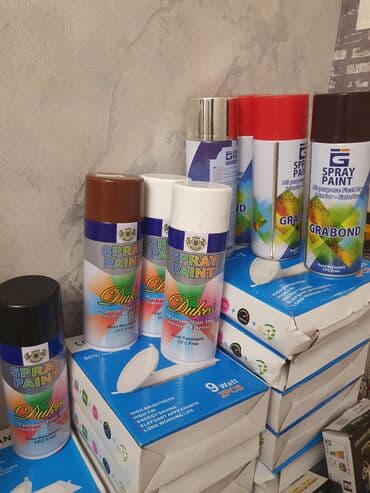 Döşəmə və parket üçün boyalar: Aerozol boya spreyləri – interyer və eksteryer üçün universal — 1