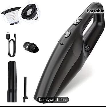 Portativ simsiz əl tozsorani –2000 mahliq yenidən doldurulan bilən