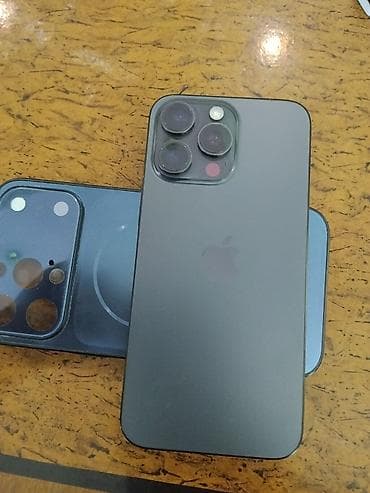 iphone 11 barter var: IPhone 15 Pro Max, 256 GB, Blue Titanium, Simsiz şarj — 1