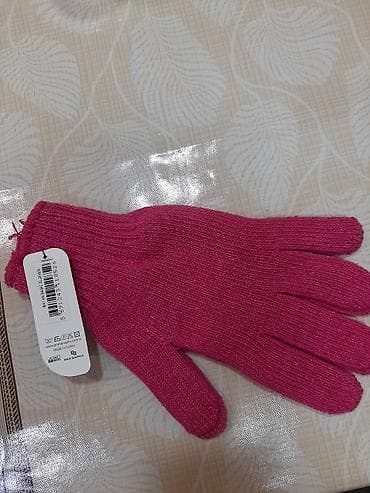 qarmon cantası: Tək ədəd toxunma əlcək – çəhrayı rəng. - Material: trikotaj/örnəkli — 1