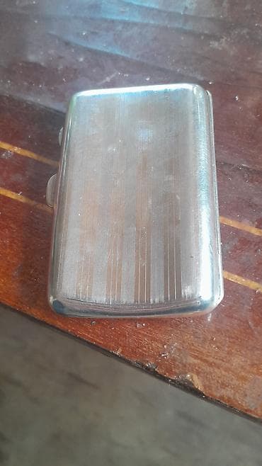 elekron qəlyan: Gümüş siqaret futlyarı - Material: Tam metal korpus, iç hissədə — 3