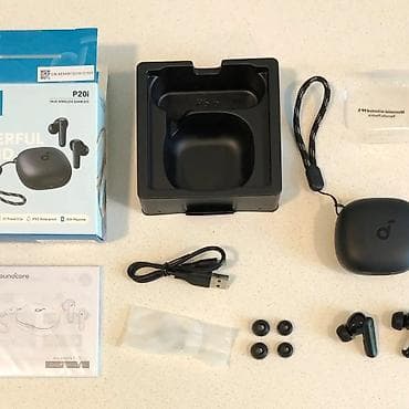 audio: Yeni Simsiz (Bluetooth) Qulaqcıqlar, Anker, rəng - Qara — 2
