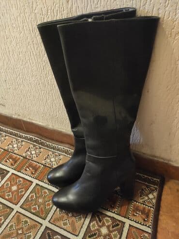 kişi üçün qırmızı çəkmələr: Ölçü: 38, rəng - Qara, Yeni — 3