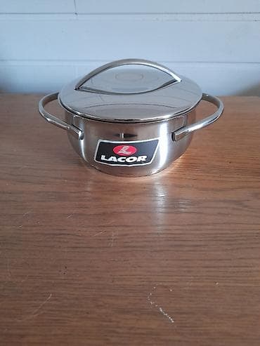 Qazan, rəng - Gümüşü, Paslanmayan polad, 2 l, 16 sm, Lacor