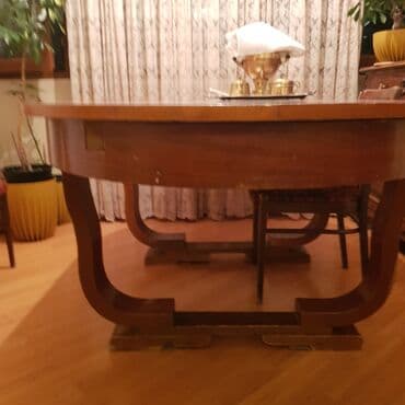 açılan masalar: Qonaq masası, İşlənmiş, Açılan, Taxta, Oval masa — 3