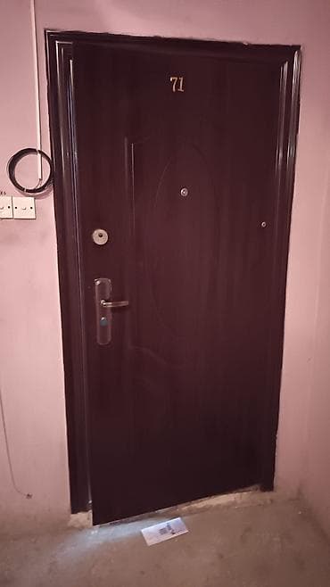 demirin tonu: Dəmir giriş qapısı - Material: polad/dəmir konstruksiya, möhkəm — 1