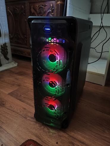 Masaüstü kompüter toplusu - Sistem bloku: ATX/qara korpus, ön paneldə — 2