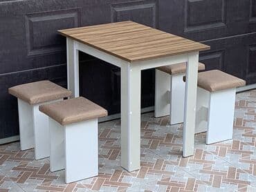 yazı masa: Mətbəx üçün, 4 stul — 9