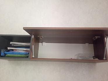 qoz: İş/Stol dəsti – divar dolabı - Material: MDF/LDSP kombinasiya, qoz — 5