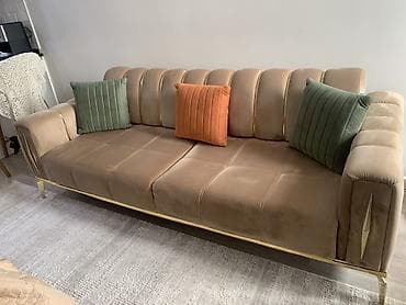 Ev üçün mebel: İşlənmiş, Divan, Divan, Bazasız, Açılan — 3