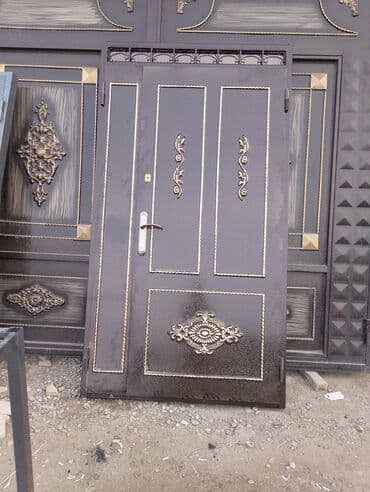 Darvazalar və aksesuarlar: Dəmir Həyət darvazası, Yana açılan, Mexaniki, rəng - Mavi — 6