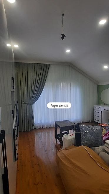 vilyur: Taya perde – modern pərdə dizaynı və tikilişi - Model: İkiqat sistem — 2